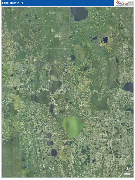 Lake County, FL Wall Map