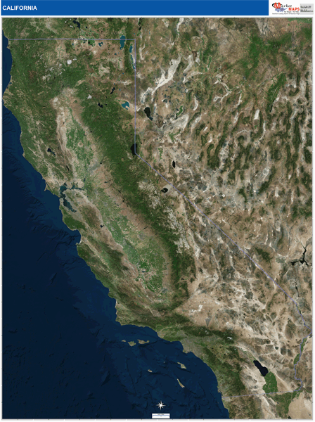 California Wall Map
