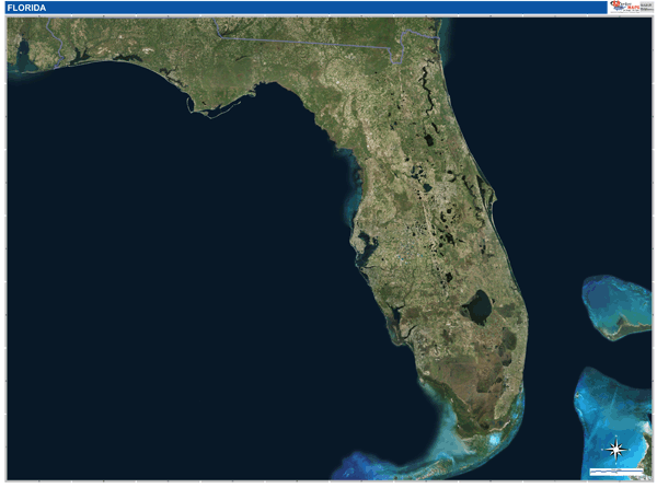 Florida Wall Map
