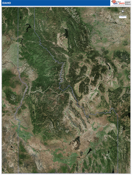 Idaho Wall Map