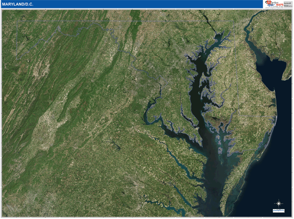Maryland Wall Map