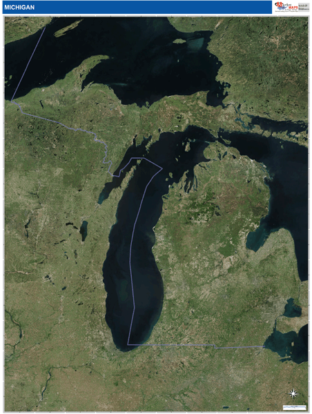 Michigan Wall Map