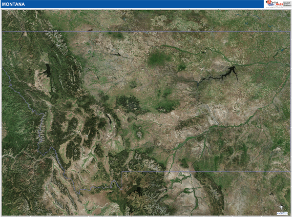 Montana Wall Map