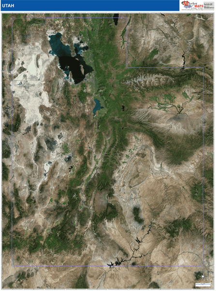 Utah Wall Map