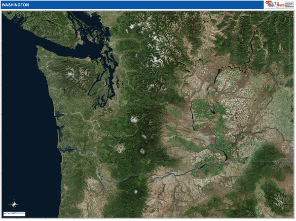 Washington Wall Map