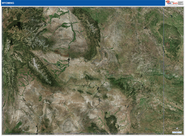 Wyoming Wall Map