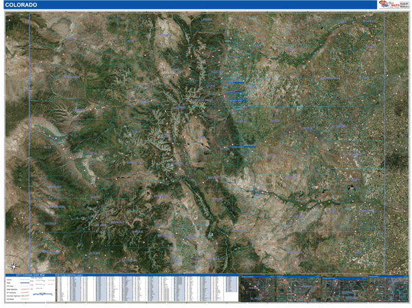 Colorado Wall Map