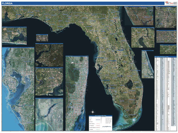 Florida Wall Map