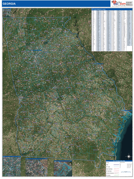 Georgia Wall Map