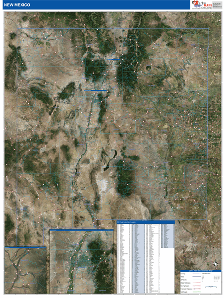 New Mexico Wall Map