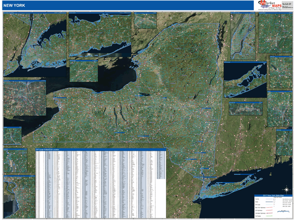 New York Wall Map