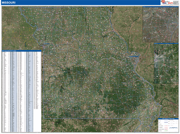 Missouri  Wall Map