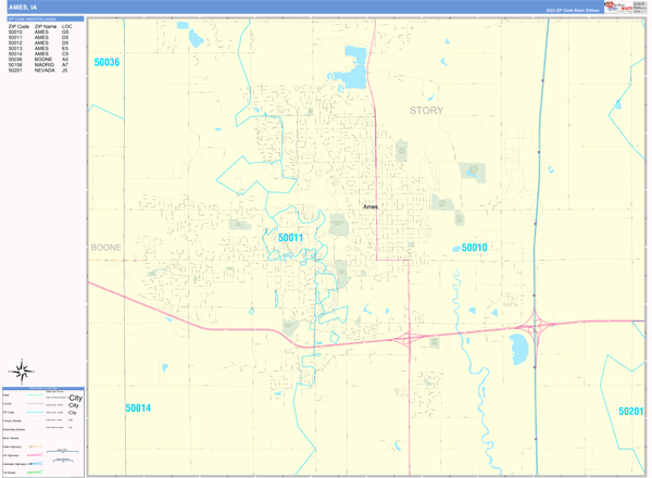 Ames City Digital Map Basic Style