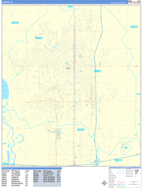 Ankeny City Map Book Basic Style
