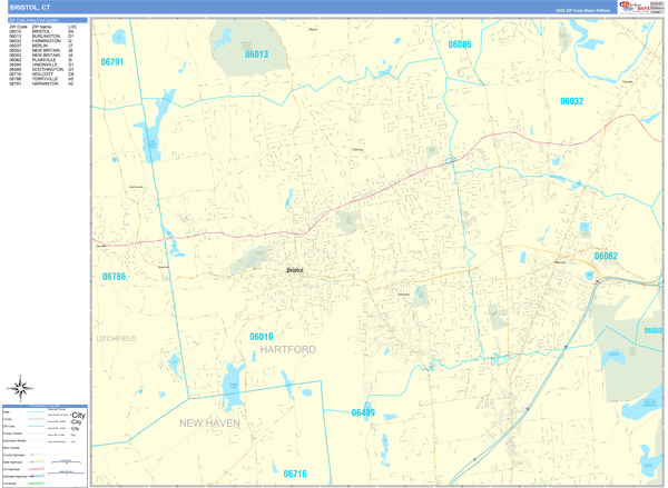 Bristol City Digital Map Basic Style