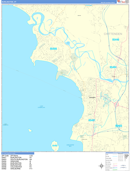 Burlington City Digital Map Basic Style