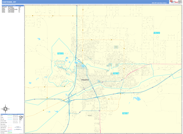 Cheyenne City Map Book Basic Style