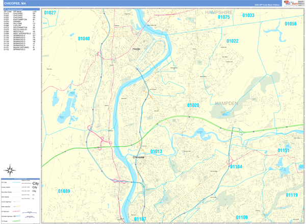 Chicopee City Digital Map Basic Style
