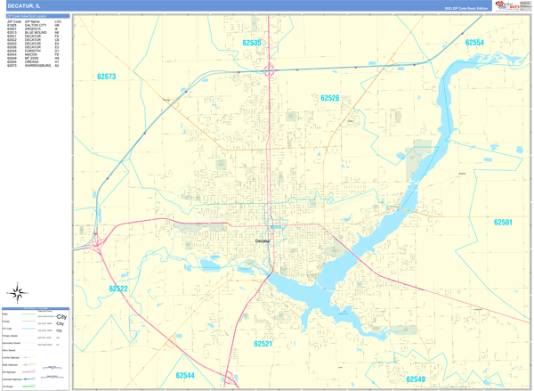 Decatur City Map Book Basic Style