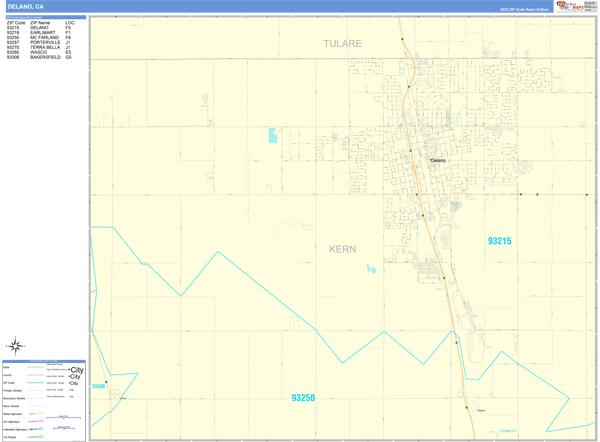 Delano City Digital Map Basic Style