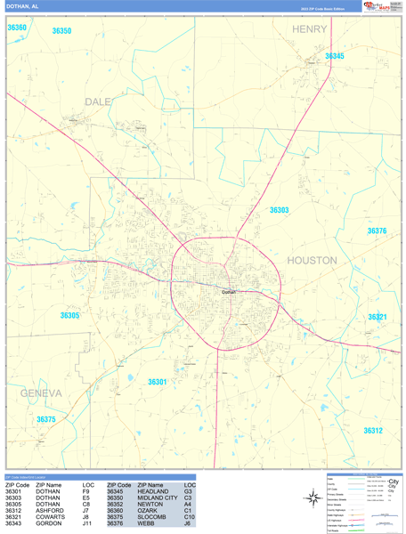 Dothan City Digital Map Basic Style