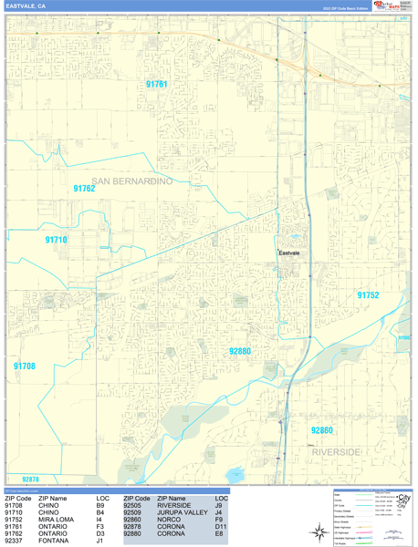 Eastvale City Map Book Basic Style