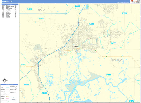 Fairfield City Digital Map Basic Style