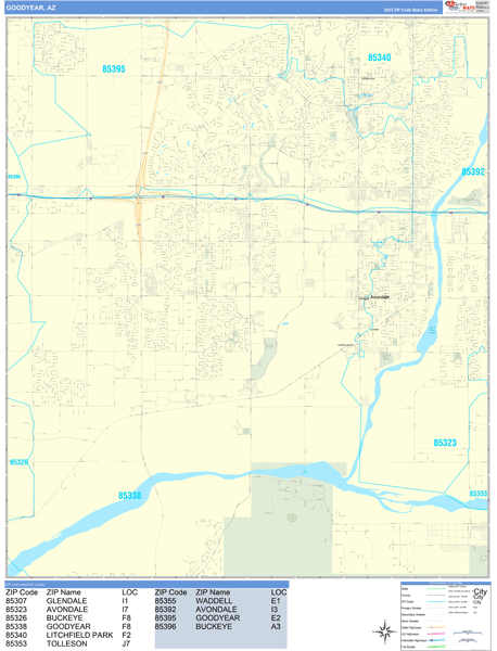 Goodyear City Map Book Basic Style