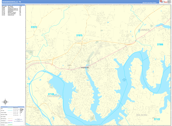 Hendersonville City Digital Map Basic Style