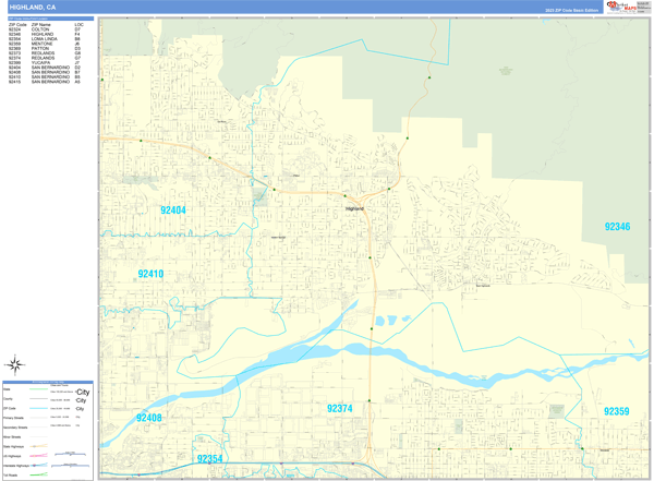 Highland City Digital Map Basic Style
