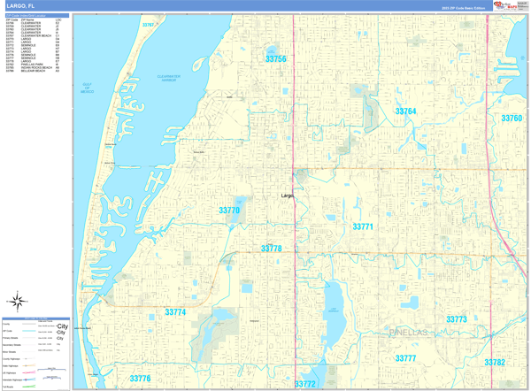 Largo City Digital Map Basic Style