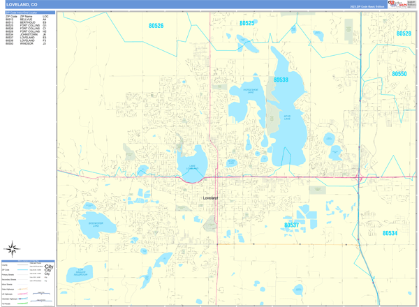 Loveland City Digital Map Basic Style