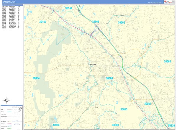 Marietta City Digital Map Basic Style