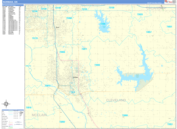 Norman City Digital Map Basic Style