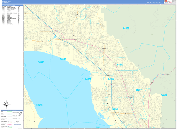 Orem City Map Book Basic Style