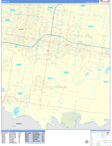 Pharr City Map Book Basic Style