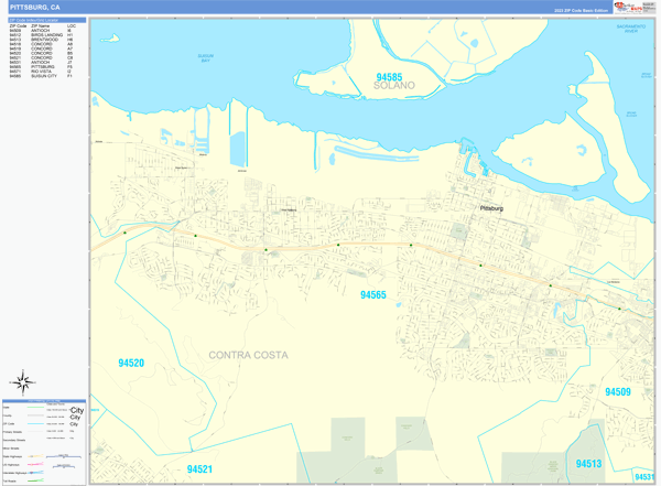 Pittsburg City Digital Map Basic Style