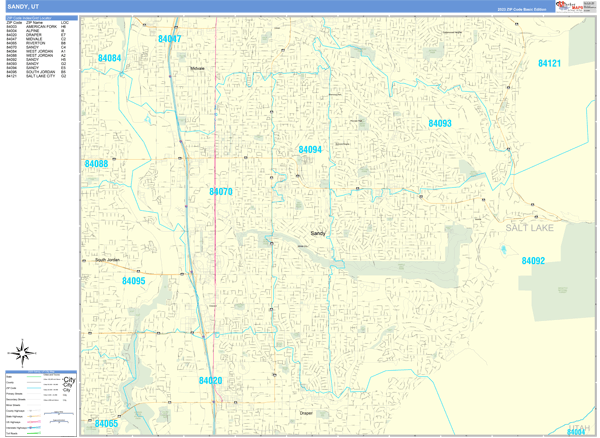 Sandy City Digital Map Basic Style