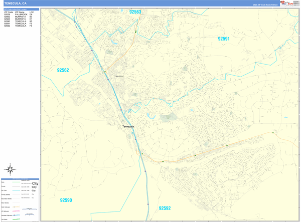 Temecula City Digital Map Basic Style