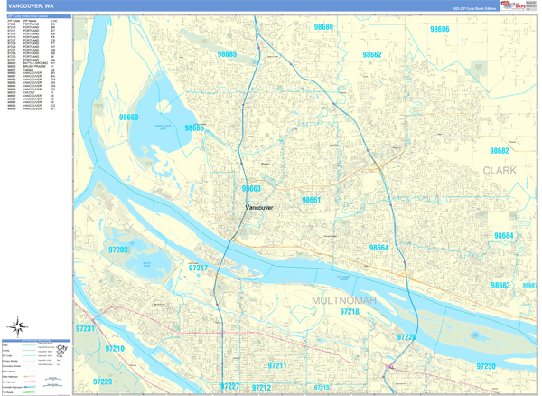 Vancouver City Digital Map Basic Style