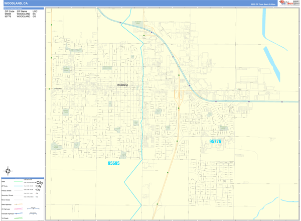 Woodland City Digital Map Basic Style