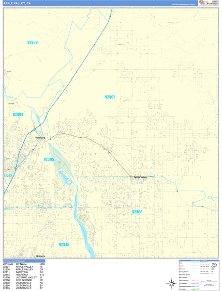 Maps of Apple Valley California - marketmaps.com