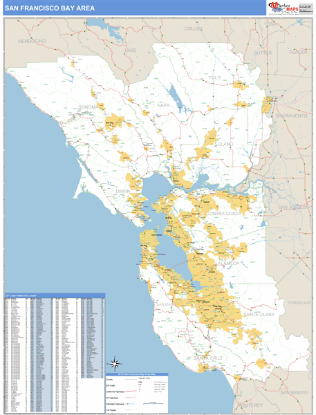 Zip калифорнии. Bay area California. Карта Калифорнии с zip. San Francisco Bay area on Map California. Cities in Bay area Map.