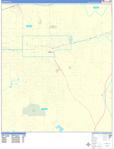 Jackson Wall Map