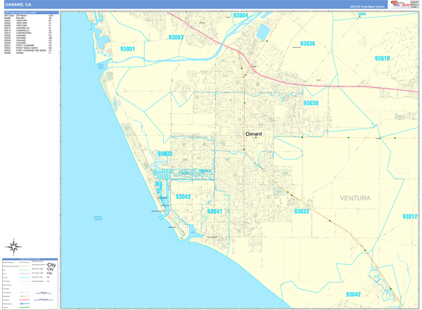 Maps of Oxnard California - marketmaps.com