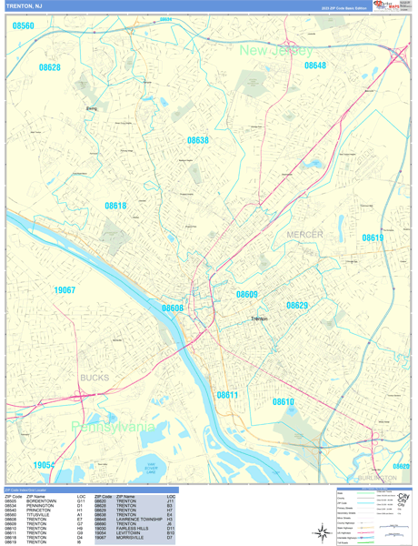 Maps of Trenton New Jersey - marketmaps.com