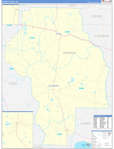 Berrien County Digital Map Basic Style