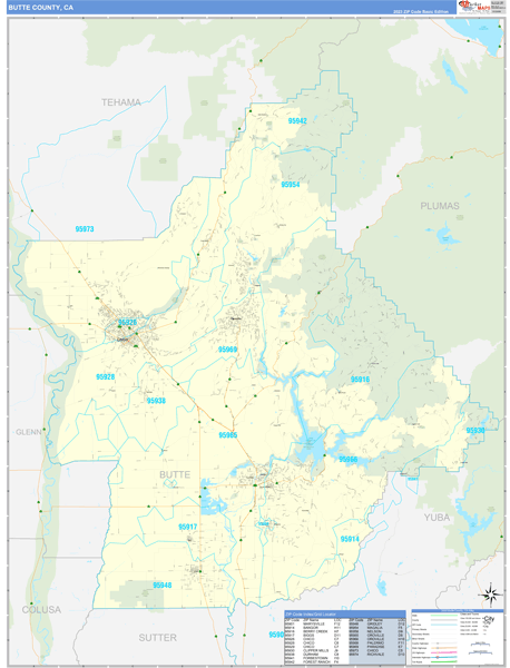 Butte County Digital Map Basic Style