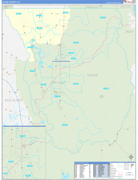 Cache County Digital Map Basic Style