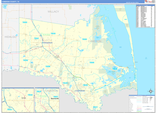 Cameron County Digital Map Basic Style